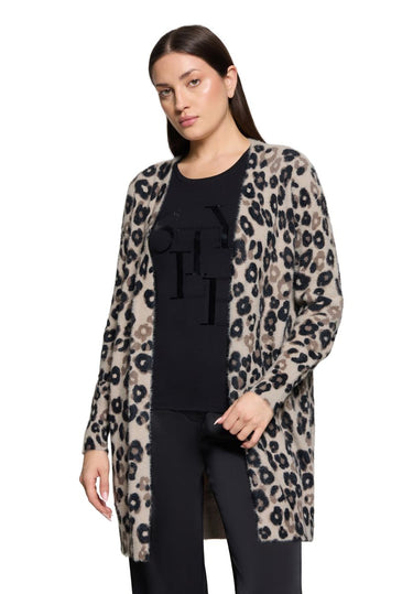 Longstrickjacke