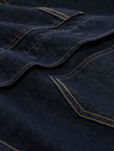 Oversize Jeansjacke mit Brusttaschen