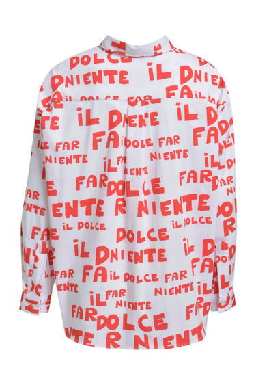 oversized shirt blouse, 1/1 sleeve