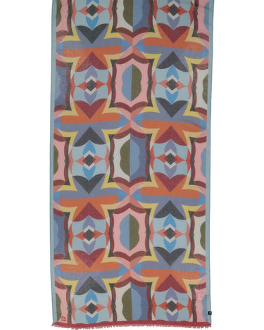 Schal Sustainability Edition - Stola mit geometrischem Muster im Retro-Design