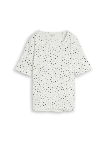 T-Shirt mit Punktemuster