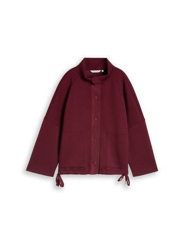 Boxy Fit Scuba Sweatjacke mit Taschen