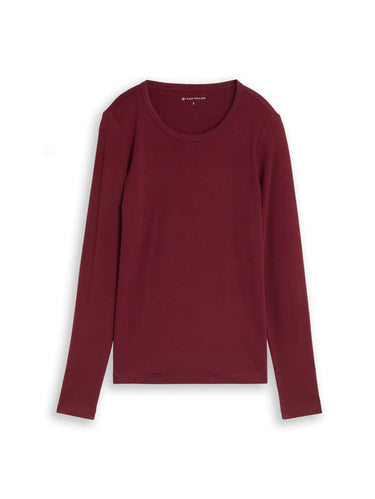 Basic Langarmshirt aus Baumwolle