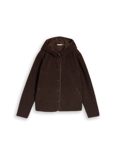 Teddy Sweatjacke mit Kapuze