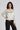 cropped blouse with drawstring at hem 1/1 sleeve