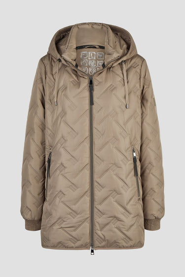 Sandwich-Steppjacke mit Kapuze