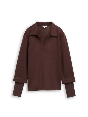 Scuba Sweatshirt im 2-in-1-Look