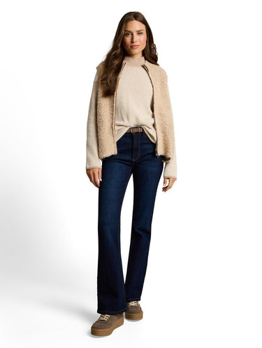 Loose Fit Strickpullover mit Wollanteil