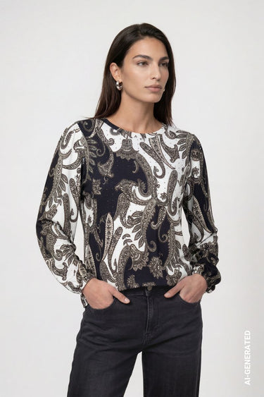 Sweatshirt mit Paisleymuster
