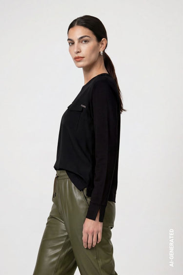 Blusenshirt mit Schmuckdetails