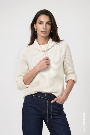 Pullover mit Rippenstruktur