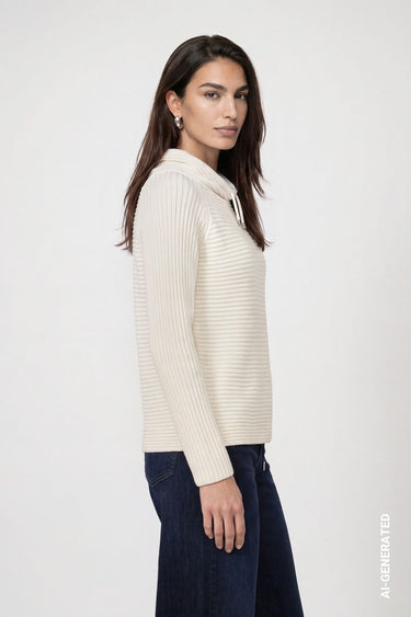 Pullover mit Rippenstruktur