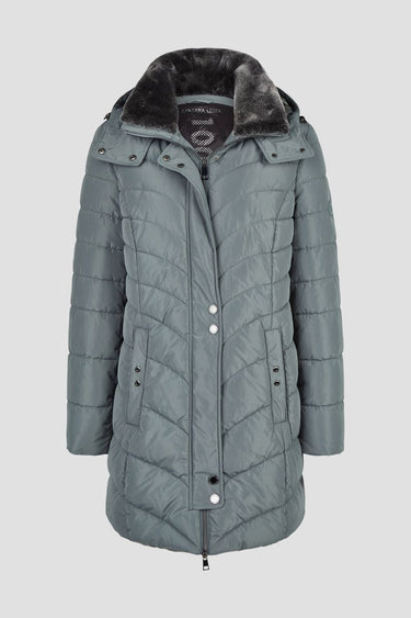 Jacke Down Free mit Kapuze und Webpelz