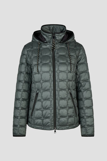 Sandwich-Steppjacke mit Kapuze