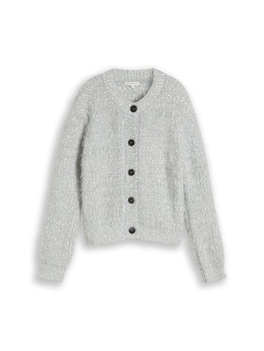 Loose Fit Cardigan aus Federgarn