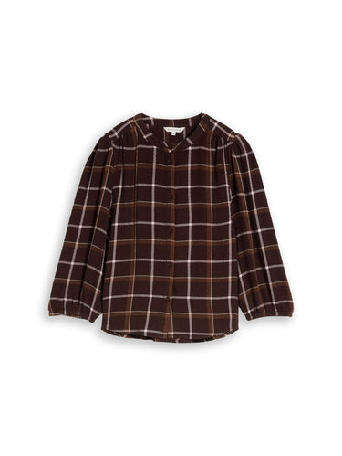 Seersucker Bluse mit Karomuster