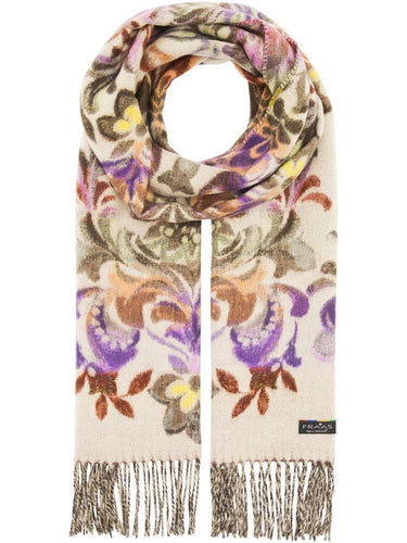 Polyacryl Schal Cashmink-Schal mit romantischem Blumen- und Ranken-Design