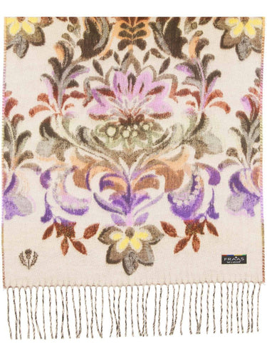 Polyacryl Schal Cashmink-Schal mit romantischem Blumen- und Ranken-Design