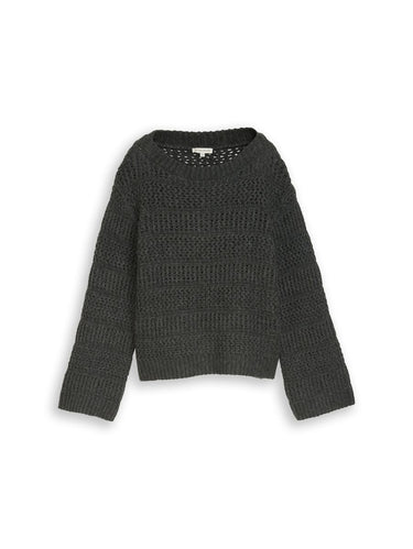 Strickpullover mit Wollanteil