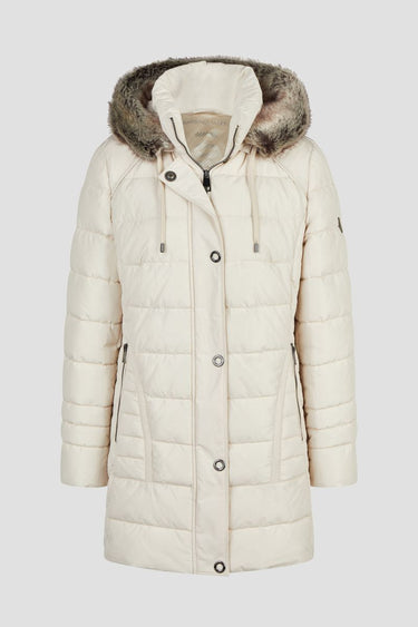 Jacke Down Free mit Kapuze und Webpelz