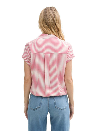Loose Fit Bluse mit Streifenmuster