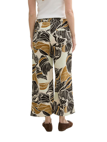 Culotte Hose mit Leinenanteil