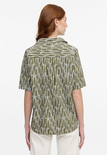 Bluse Popeline Kurzarm