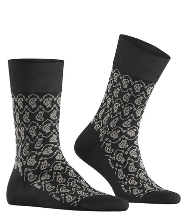 FALKE Herren Strumpf Sensitive Indian Tie Pattern