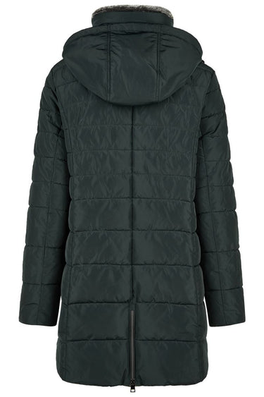 Jacke Down Free mit Kapuze und Webpelz
