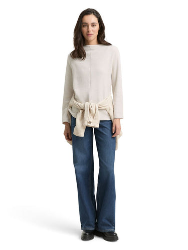 Sweatshirt mit Stehkragen