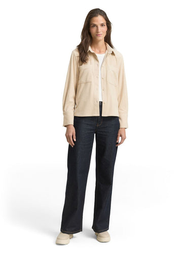 Loose Fit Cordbluse