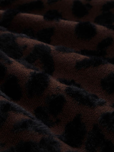 Oversize Strickpullover mit Leo-Muster