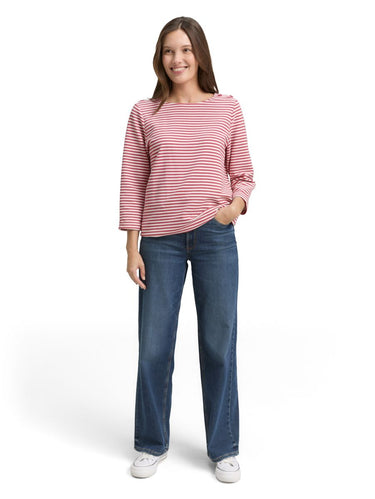 Langarmshirt mit Knopf-Details