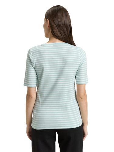 Slim Fit T-Shirt mit V-Ausschnitt
