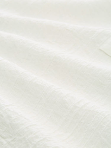 Crinkle Bluse mit Bindeband