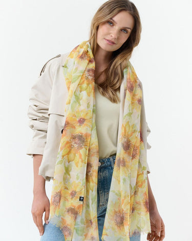 Schal Sustainability Edition - Stola mit Sonnenblumen-Design