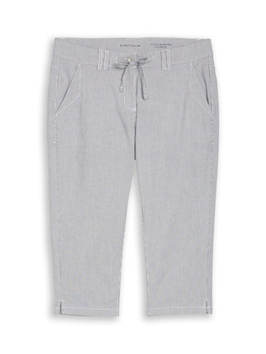 Tapered Relaxed Capri Hose mit Kordelzug