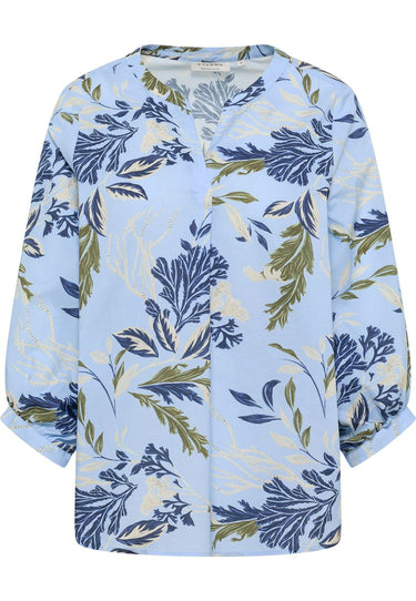 Bluse Leinwandgewebe 3/4-Arm