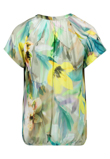 Satin-Bluse