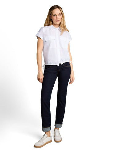 Loose Fit Popeline Bluse