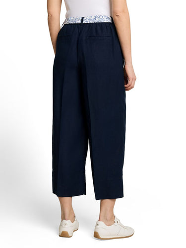 Culotte Hose mit Leinenanteil