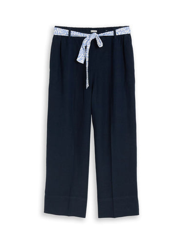 Culotte Hose mit Leinenanteil