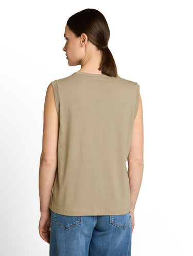 Henley Top mit Raffungen