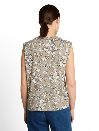 Henley Top mit Muster
