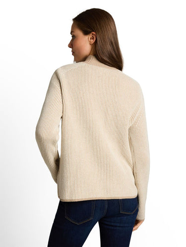 Loose Fit Strickpullover mit Wollanteil