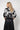 Strickcape mit Jacquard-Muster