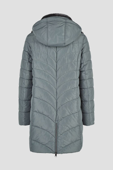 Jacke Down Free mit Kapuze und Webpelz