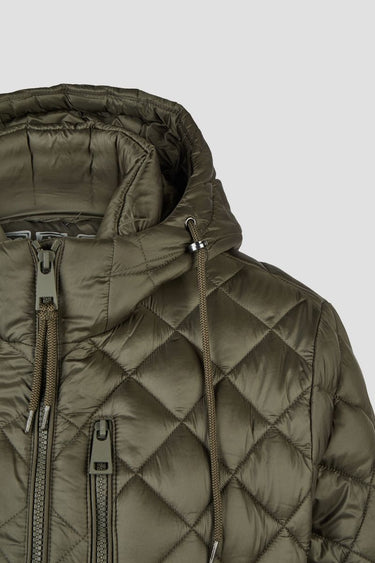 Sandwich-Steppjacke mit Kapuze