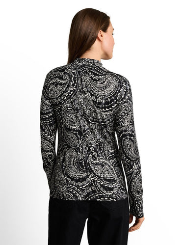 Slim Fit Langarmshirt mit Stehkragen