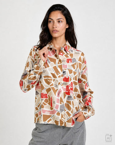 shirt blouse 1/1 sleeve